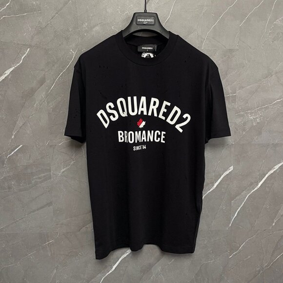【D SQUARED2】Loose Fit Blood Sweat Tears T-Shirt Loose Fit Blood Sweat Tears T-Shirt